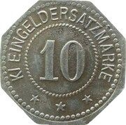 10 Pfennig - Torgau, Germany, 1917 reverse image