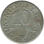 10 Pfennig - Weissenfels an der Saale obverse image