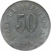 50 Pfennig - Weissenfels an der Saale, Germany, 1918 reverse image