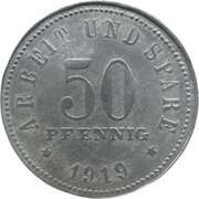 50 Pfennig - Weissenfels an der Saale, Germany, 1919 reverse image