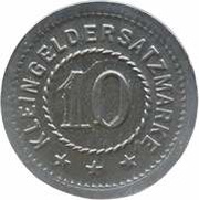 10 Pfennig - Weissensee in Thüringen, Germany, 1918 reverse image