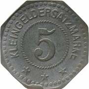 5 Pfennig - Wittenberg, Germany, 1917 reverse image