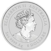 8 Dollars - Elizabeth II 6th Portrait - Year of the Ox - Silver Proof obverse image