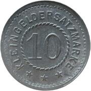10 Pfennig - Zeitz, Germany, 1919 reverse image