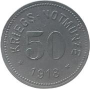 50 Pfennig - Ziegenrück, Germany, 1918 reverse image