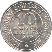 10⁄100 Gutschriftsmarke - Schleswig-Holstein obverse image