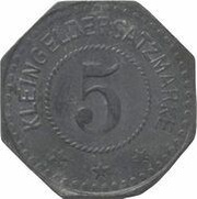 5 Pfennig - Elmshorn, Germany,  reverse image