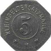 5 Pfennig - Elmshorn, Germany, 1917 reverse image