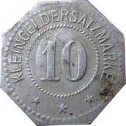 10 Pfennig - Elmshorn, Germany,  reverse image