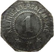 1 Pfennig - Flensburg, Germany, 1917 reverse image