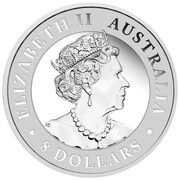 8 Dollars - Elizabeth II 6th Portrait - Australian Wedge-Tailed Eagle - Silver Bullion Coin obverse image