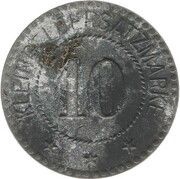 10 Pfennig - Hohenwestedt, Germany,  reverse image