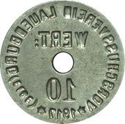 10 Pfennig - Lauenburg an der Elbe, Germany, 1917 reverse image
