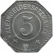 5 Pfennig - Pinneberg, Germany, 1917 reverse image