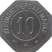 10 Pfennig - Preetz, Germany, 1917 reverse image