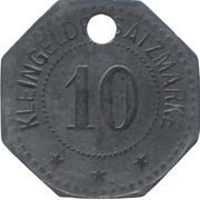 10 Pfennig - Tönning, Germany, 1917 reverse image