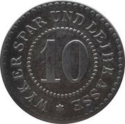 10 Pfennig - Wyk auf Föhr obverse image