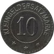 10 Pfennig - Frankenhausen, Germany, 1918 reverse image