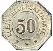 50 Pfennig - Frankenhausen, Germany, 1917 reverse image
