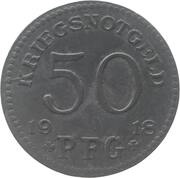 50 Pfennig - Rudolstadt, Germany, 1918 reverse image