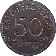 50 Pfennig - Rudolstadt, Germany, 1918 reverse image