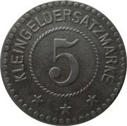 5 Pfennig - Arnstadt, Germany,  reverse image