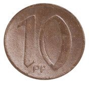 10 Pfennig - Bunzlau, Germany, 1921 reverse image
