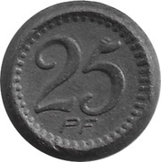 25 Pfennig - Bunzlau, Germany, 1921 reverse image