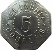 5 Pfennig - Cosel Feldmühle obverse image
