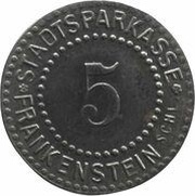 5 Pfennig - Frankenstein obverse image