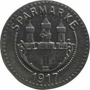 5 Pfennig - Frankenstein, Germany, 1917 reverse image