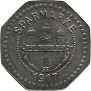 10 Pfennig - Frankenstein, Germany, 1917 reverse image