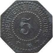 5 Pfennig - Frauendorf Zementwerke obverse image