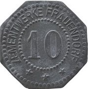 10 Pfennig - Frauendorf Zementwerke obverse image