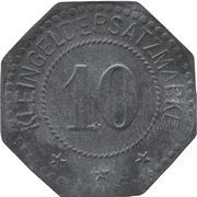 10 Pfennig - Frauendorf Zementwerke, Germany,  reverse image