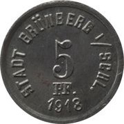5 Pfennig - Grünberg obverse image