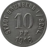 10 Pfennig - Grünberg obverse image