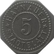 5 Pfennig - Haynau Haynauer Stadtblatt obverse image