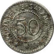50 Pfennig - Haynau, Germany,  reverse image