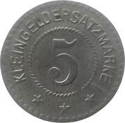 5 Pfennig - Landeshut, Schlesien, Germany, 1918 reverse image