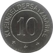 10 Pfennig - Landeshut, Schlesien, Germany, 1918 reverse image