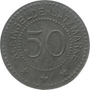 50 Pfennig - Landeshut, Schlesien, Germany, 1917 reverse image