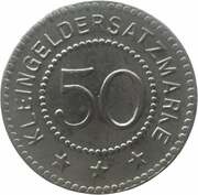 50 Pfennig - Landeshut, Schlesien, Germany, 1918 reverse image