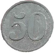 50 Pfennig - Lauban Waren-Einkaufs-Verein, Germany,  reverse image