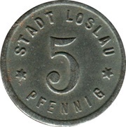 5 Pfennig - Loslau obverse image