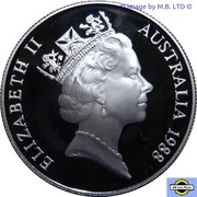 10 Dollars - Elizabeth II 3rd Portrait - First Fleet obverse image