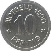 10 Pfennig - Löwenberg, Germany, 1920 reverse image