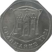 25 Pfennig - Münsterberg, Germany, 1921 reverse image