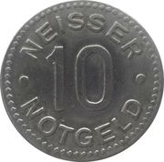 10 Pfennig - Neisse, Germany, 1920 reverse image