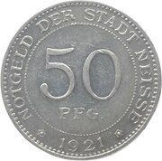 50 Pfennig - Neisse Glockenturm obverse image